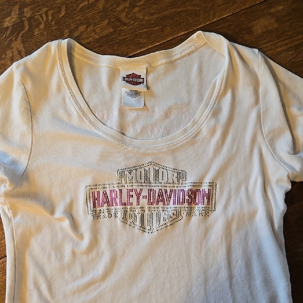 Harley-Davidson White T-Shirt with Logo